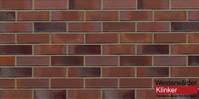 Клинкерный кирпич WK814 Rotblaubunt 240x55x71 Westerwalder Klinker